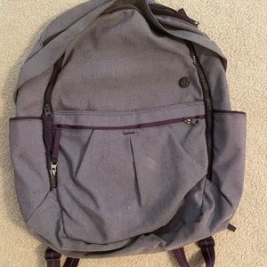 PURPLE LULULEMON BACKPACK